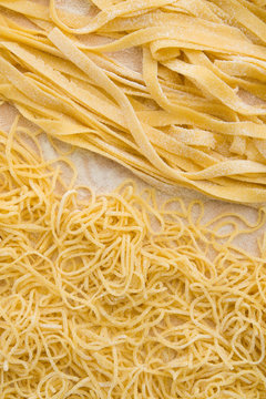 tagliatelle e pasta alla chitarra