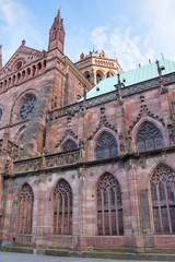 Fototapeta na wymiar cathédrale de strasbourg