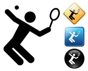 Tennis pictogram and signs