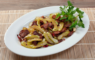 quiping roasted veal with celery