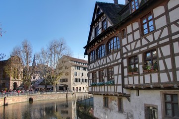 Fototapeta na wymiar petite france à Strasbourg