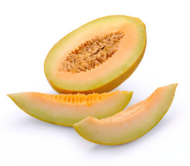 melon with slices