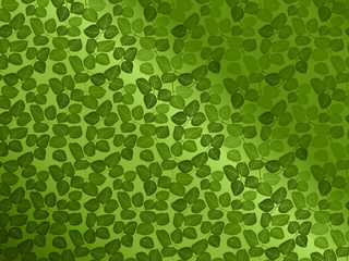 Seamless floral pattern green