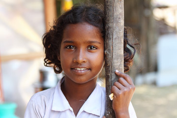 Portrait of attractive Indian Village Girl
