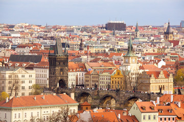 Old Prague city view