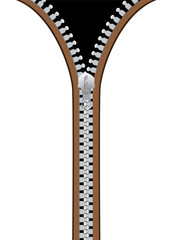 Obraz premium Metal zip