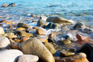 Obraz premium Water on the rocks