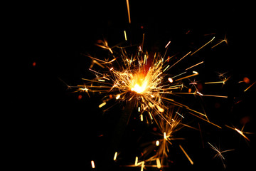 yellow sparkler