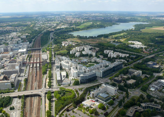 R&eacute;gion parisienne vue du ciel