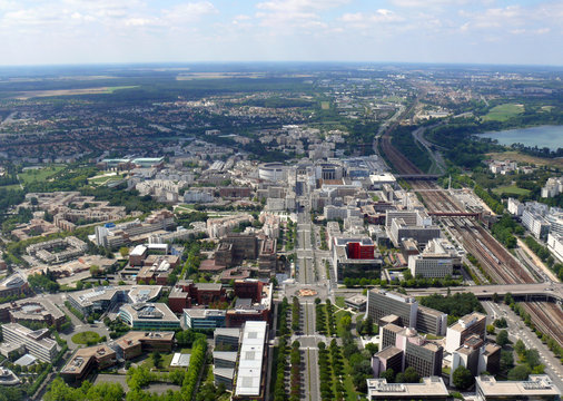 R&eacute;gion parisienne vue du ciel
