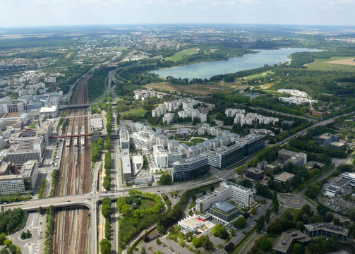 R&eacute;gion parisienne vue du ciel