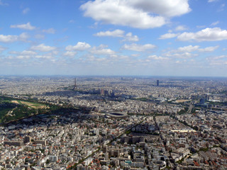 Obraz premium Région parisienne vue du ciel