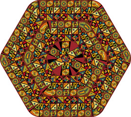 American culture pattern. Vector illustration