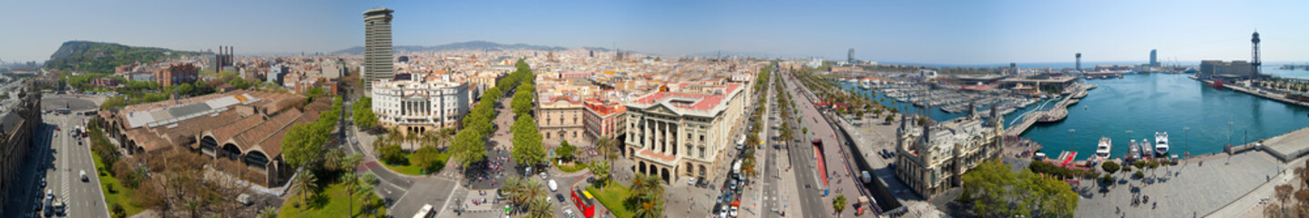 Fototapeta na wymiar Panorama Barcelony