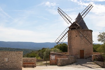 Hilltop windmill in Goult, France