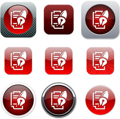 Form and pen red app icons.