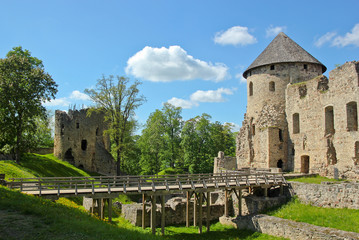 Fototapeta na wymiar Cesis zamek