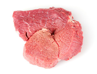raw meat isolated on white
