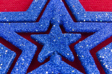 Estrella de Navidad azul