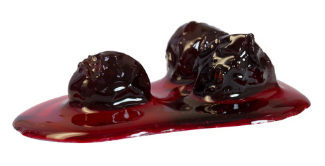 bottled cherry jam