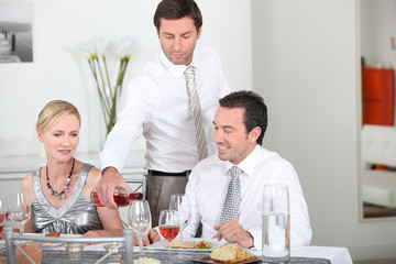 dinner party with friends