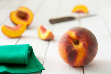 Peaches on Wood