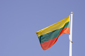Lithuanina tricolor flag.