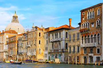 Beautiful street,Grand Canal in Venice, Italy