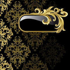 Black and gold background