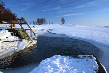 Ice swimming place in Helsinki
