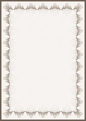 Guilloche vector frame