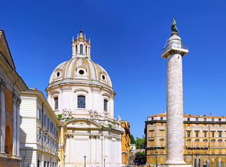 Obraz premium Santissimo Nome di Maria Rome church. Italy.