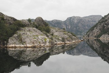 Lysefjord Einfahrt Boot