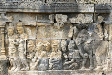 Indonesia, Java. Borobodur