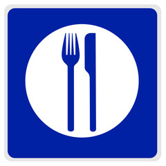 road sign - restaurant