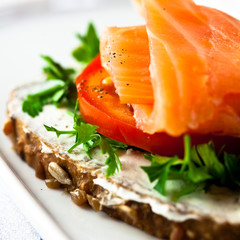 Salmon sandwich