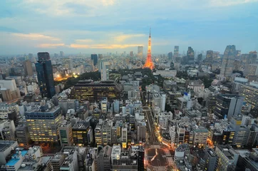 Fotobehang Tokyo Tower in Minato Ward, Tokyo, Japan © SeanPavonePhoto