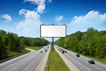 Billboard on american tollway