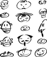 Faces doodles