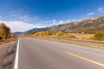 road in grand tetons
