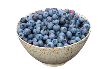Schale mit frischen Blaubeeren