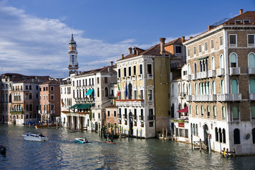 Buildings on the big canal in Venice
