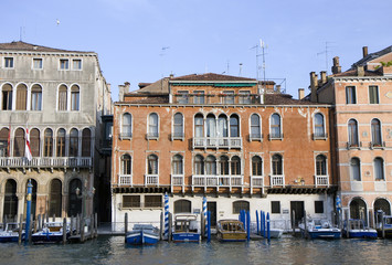 Buildings on the big canal in Venice