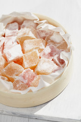 turkish sweet delight, rose and yellow