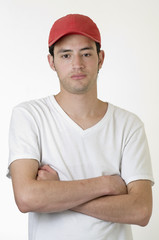 Young man with his arms crossed