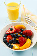 Fresh Colorful Fruit Salad