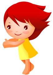 Portrait of a cute girl