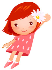 Side view of girl standing