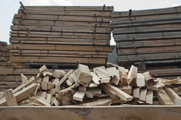 Timber. Planks and beams