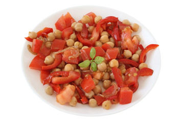 Salad with chickpea
